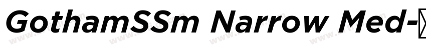GothamSSm Narrow Med字体转换 GothamSSm Narrow Med字体转换